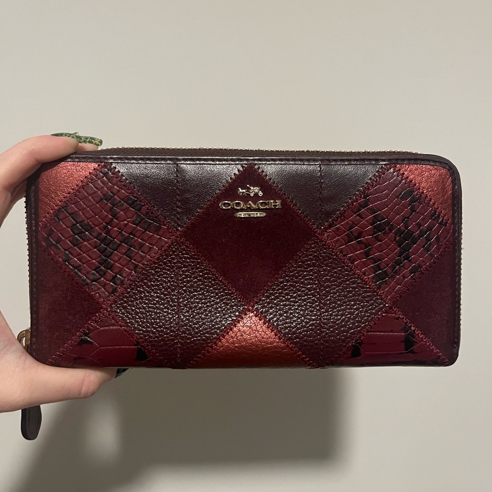 Coach Burgundy Patchwork Wallet - image 8